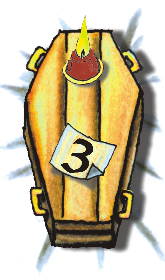coffin for a dead family member