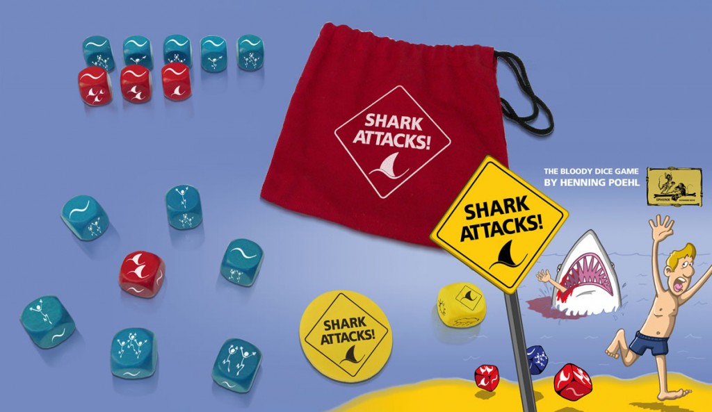 Shark Attacks! - The bloody dicegame by Henning Poehl Shark Attacks! - The bloody dicegame by Henning Poehl